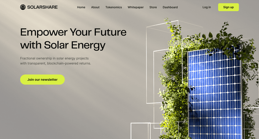 SolarShare Landing Page